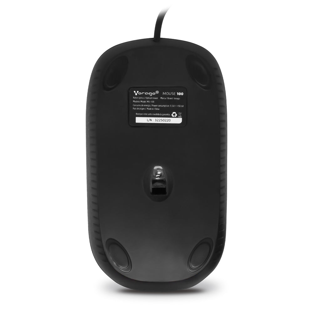 Vorago MO-100 ratón USB tipo A Óptico 1000 DPI