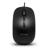 MOUSE VORAGO NEGRO OPTICO ALAMBRICO 4 BOT. USB 800/1,200 DPI MO-100