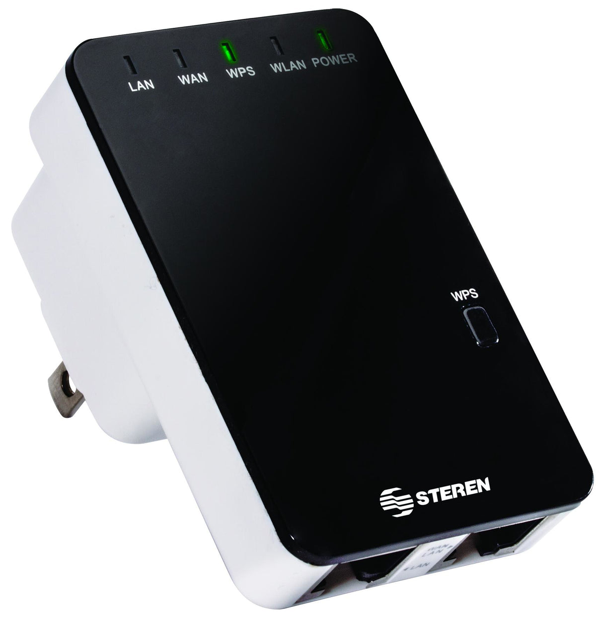 Steren COM-818 ampliador de red Repetidor de red Negro