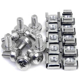 StarTech.com Paquete de 50 Tornillos y Tuercas Enjauladas Cage Nuts M6 Tornillos &amp; tuercas Tornillo Acero inoxidable