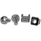 StarTech.com Paquete de 50 Tornillos y Tuercas Enjauladas Cage Nuts M6 Tornillos &amp; tuercas Tornillo Acero inoxidable