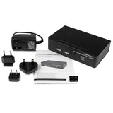 StarTech.com Conmutador Switch Profesional KVM 2 Puertos Vídeo DisplayPort - USB con Audio - 2560x1600 Interruptores KVM