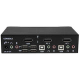 StarTech.com Conmutador Switch Profesional KVM 2 Puertos Vídeo DisplayPort - USB con Audio - 2560x1600 Interruptores KVM