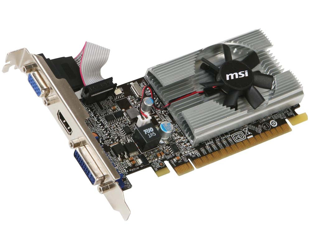 MSI GeForce N210-MD1G/D3 tarjetas gráficas NVIDIA GeForce 210 589 MHz 1 GB