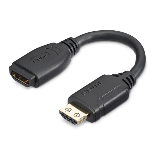 StarTech.com Cable de 15cm de Extensión Alargador HDMI 2.0 de Alta Velocidad con Ethernet - Extensor de Puertos - Cable 