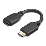 StarTech.com Cable de 15cm de Extensión Alargador HDMI 2.0 de Alta Velocidad con Ethernet - Extensor de Puertos - Cable 