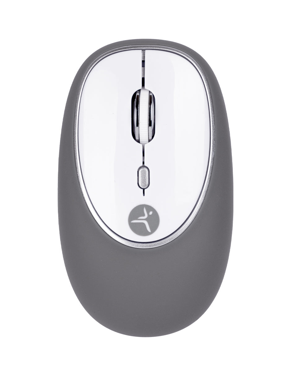 TechZone Jelly-Mate Grey ratón Universal Ambidiestro RF inalámbrico Óptico 1200 DPI, Gris