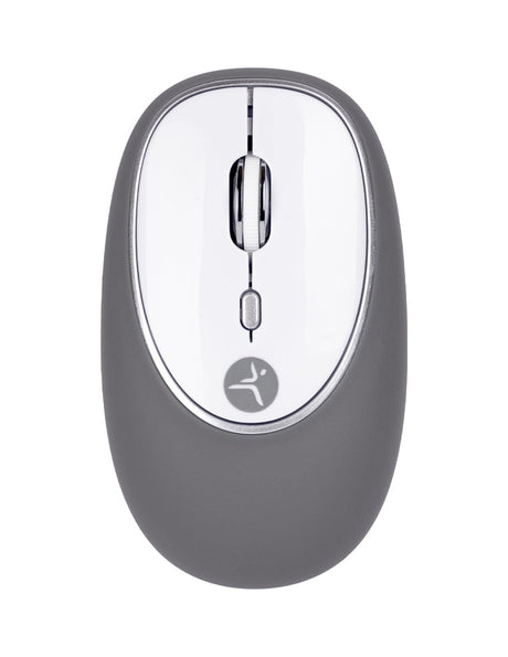TechZone Jelly-Mate Grey ratón Universal Ambidiestro RF inalámbrico Óptico 1200 DPI, Gris
