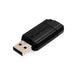 49063 - Verbatim PinStripe - Unidad USB de 16 GB - Negro Memoria Flash 16 GB USB tipo A 2.0 8 MB/s