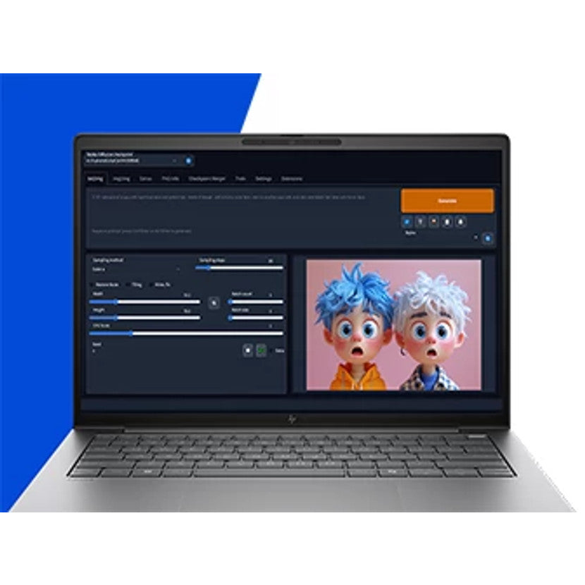 HP ZBook 8 G1i 14 inch Mobile Workstation PC Intel Core Ultra 7 255U 35.6 cm (14") WUXGA 16 GB DDR5-SDRAM Wi-Fi 7 (802.11be) Windows 11 Pro AI PC