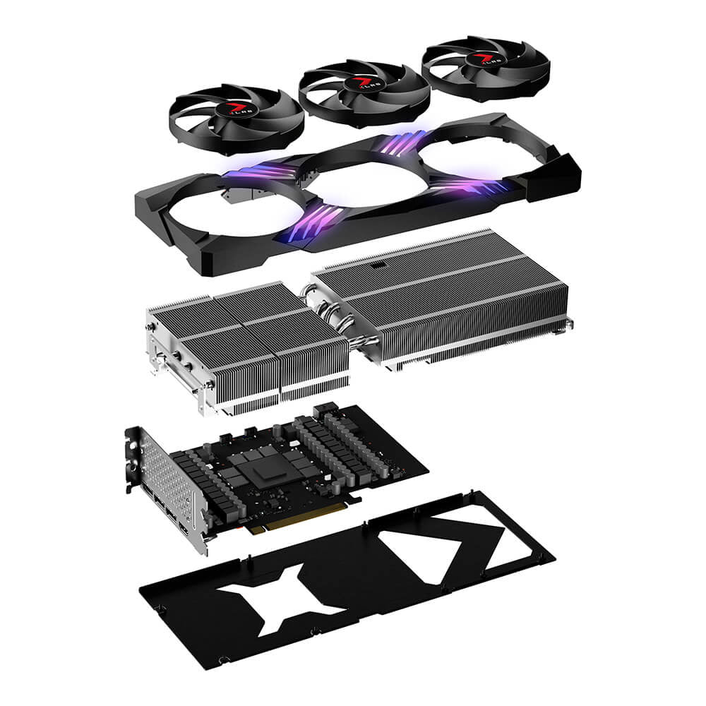 PNY GeForce RTX™ 4080 SUPER 16GB OC ARGB TF NVIDIA GeForce RTX 4080 SUPER GDDR6X, 256 Bit, 7680 x 4320 Pixeles, PCI Expr