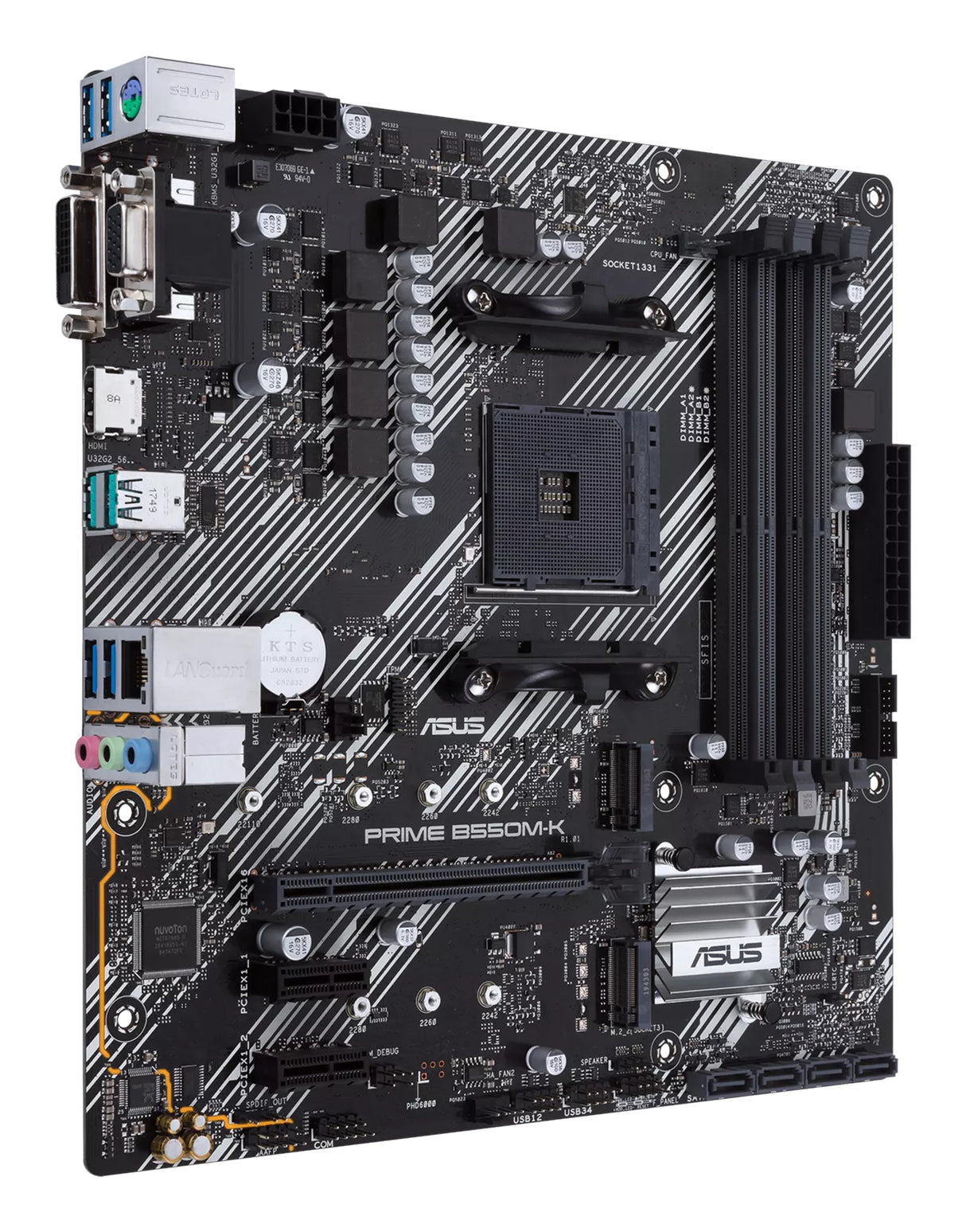 ASUS PRIME B550M-K placas base AMD Zócalo AM4 AMD Ryzen 3000 Series DDR4-SDRAM