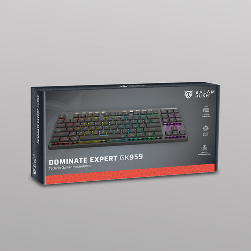 Teclado Gaming Balam Rush GK959, Retroiluminación RGB, 104 Teclas, Anti-Ghosting, Cable Trenzado