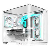 Balam Rush Tank Expert Curve 6800 Midi Tower Transparente, Blanco, ATX, ITX, Micro ATX