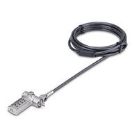 StarTech.com Cable de 2m Universal de Seguridad para Portátiles - Cable con Candado para Portátiles Compatible con Noble