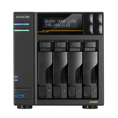 Asustor LOCKERSTOR 4 Gen3 NAS Escritorio AMD Ryzen V3C14 16 GB DDR5 ADM Negro