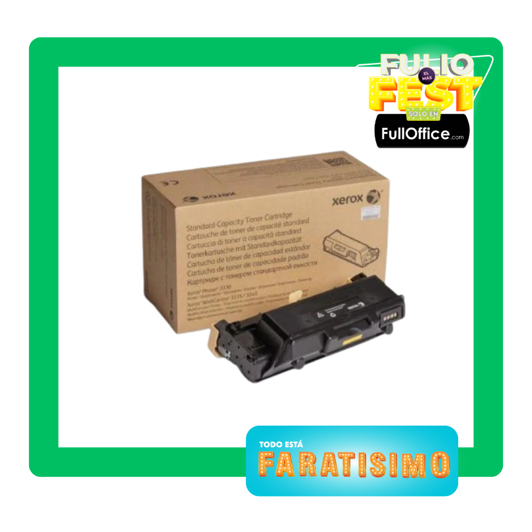 Toner Xerox Capacidad Estandar 3K Paginas Phaser 3330/Workcentre 3335-3345 Color Negro - 106R03773