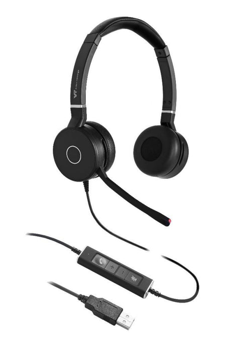 VTX200-D-PRO-USB, Diadema dúo con cancelación de ruido y conector USB