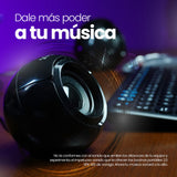 Vorago SPK-105 altavoz De 1 vía Negro Alámbrico 6 W, 2.0 canales, 200 - 20000 Hz