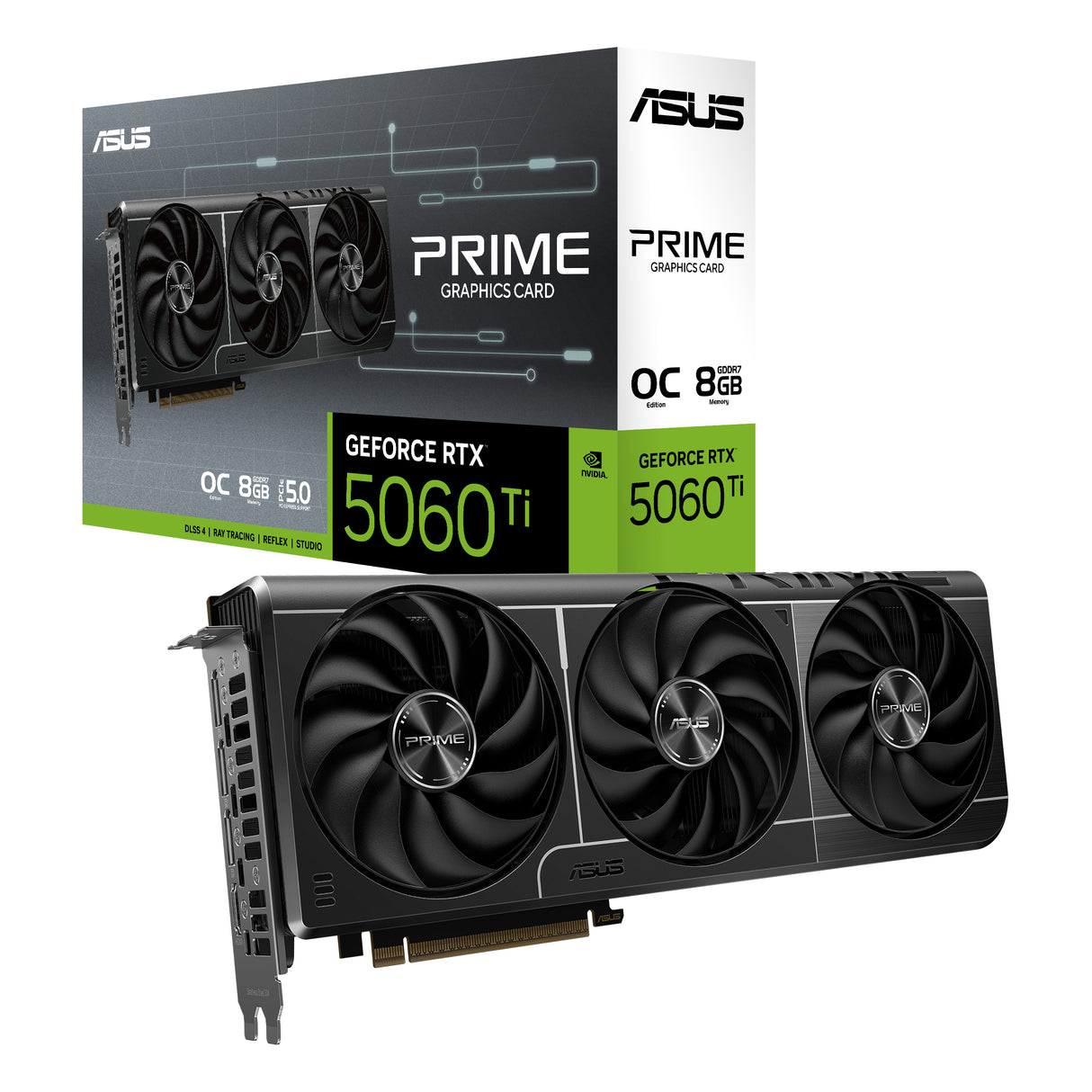 ASUS PRIME-RTX5060TI-O8G tarjetas gráficas Si 4608 NVIDIA GeForce RTX 5060 Ti