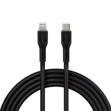 Cable BRobotix de Conector USB-C 3.0 a Lightning, 1m, Carga rápida. Color Negro.