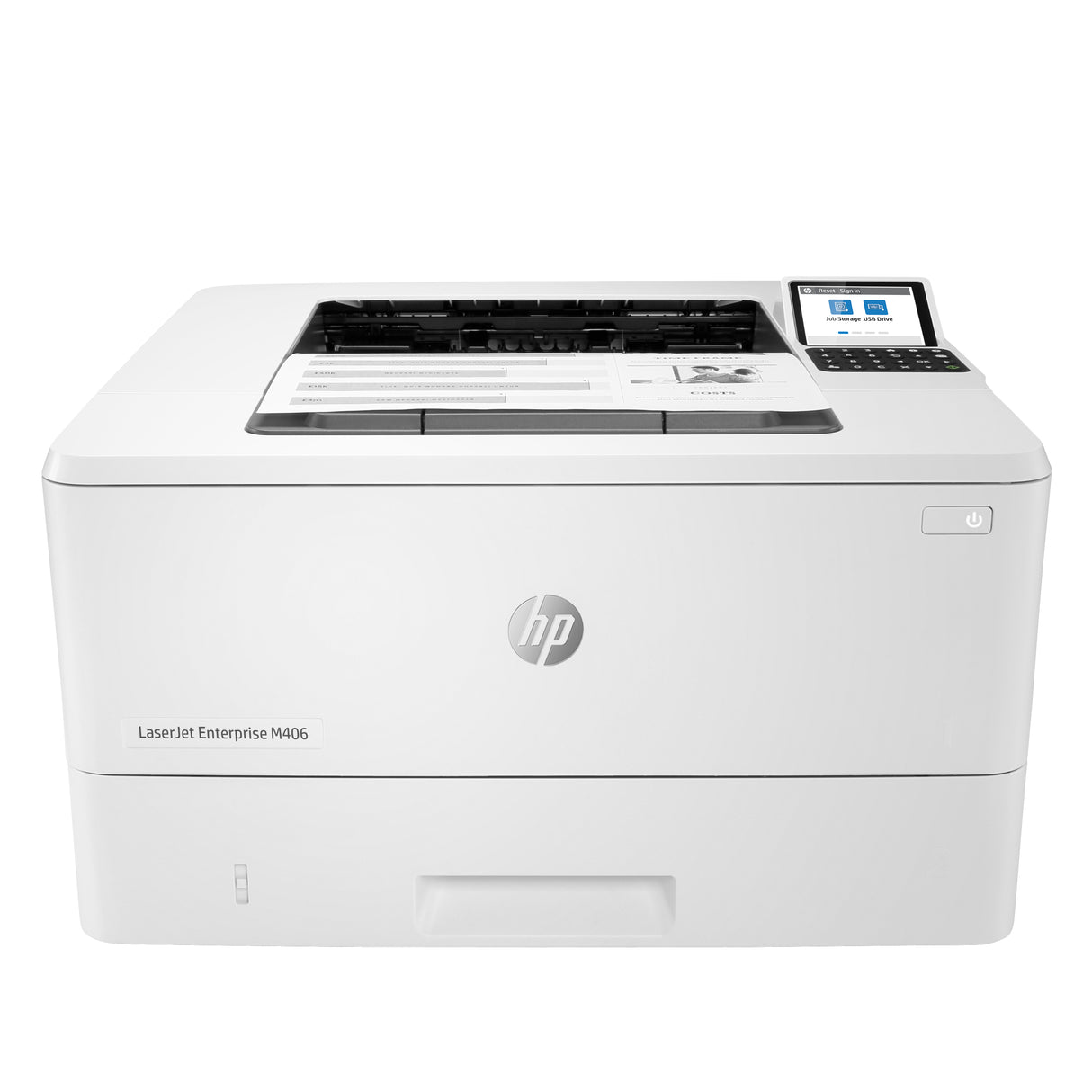 HP LaserJet Enterprise M406dn Blanco y negro Impresora, Solo Ethernet; A doble cara Impresora Laser Blanco