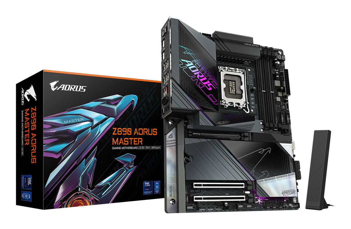 GIGABYTE Z890 AORUS MASTER placa base Intel Z890 LGA 1851 (Socket V1) ATX, Intel Core Ultra (Series 2), 256 GB, DDR5-SDRAM