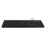 Vorago KB-202 teclado Oficina USB Español Negro, Tamaño completo (100%), Alámbrico