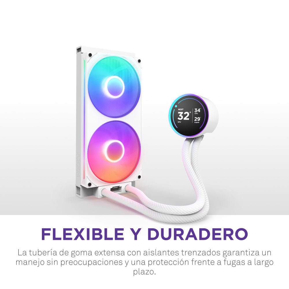 NZXT Kraken Elite 280 RGB Procesador Refrigerador de líquidos todo en uno 14 cm Blanco 1 pieza(s)