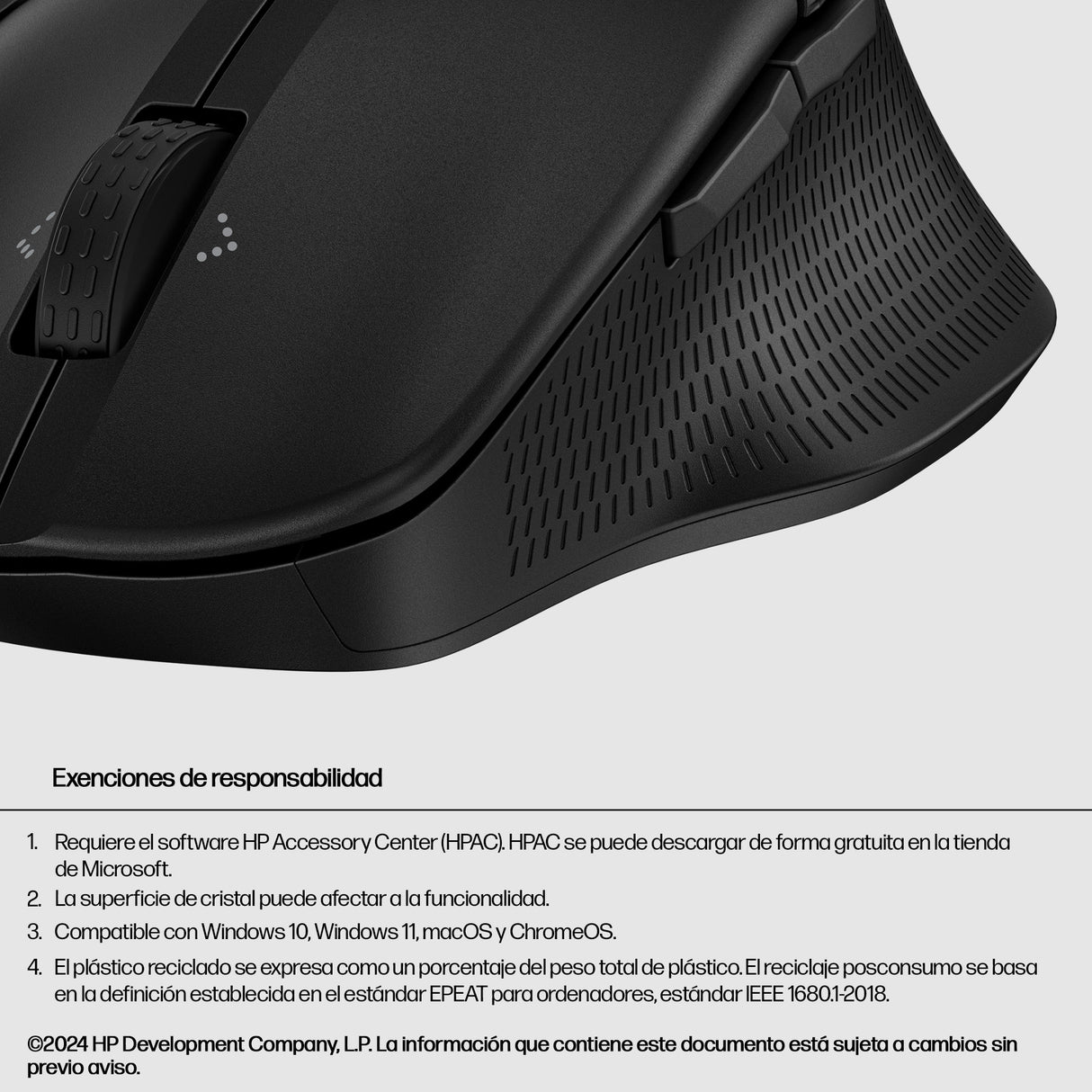 HP Ratón de modo dual HP 685 Comfort Ratones Hogar Wi-Fi mano derecha