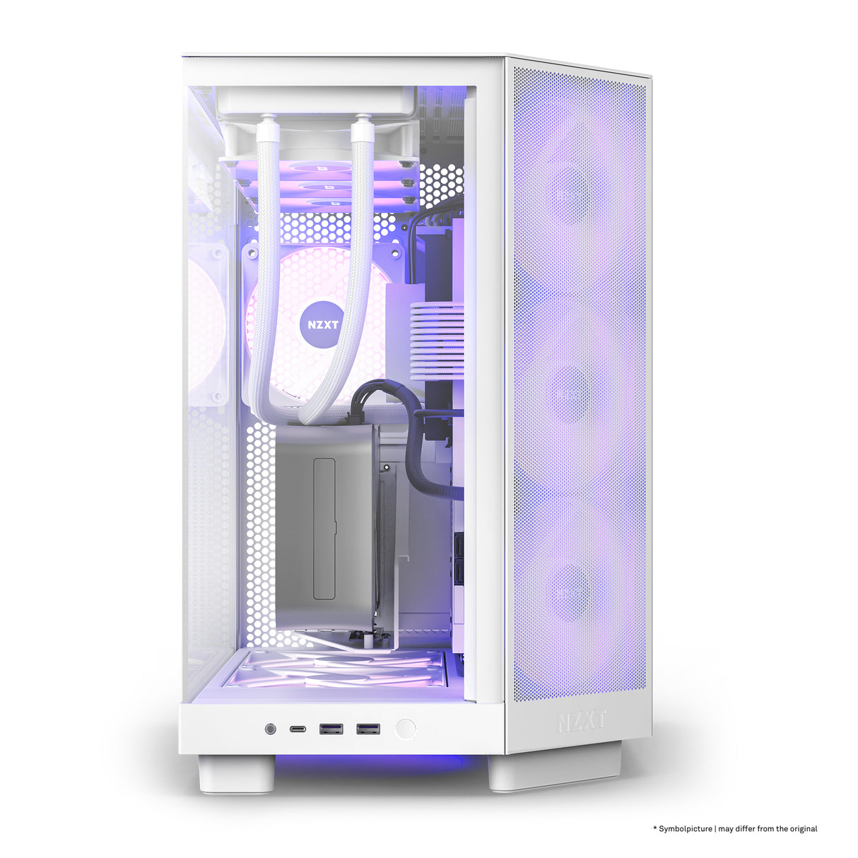 NZXT H6 Flow RGB Midi Tower Blanco, ATX, Micro ATX, Mini-ITX, CC-H61FW-R1