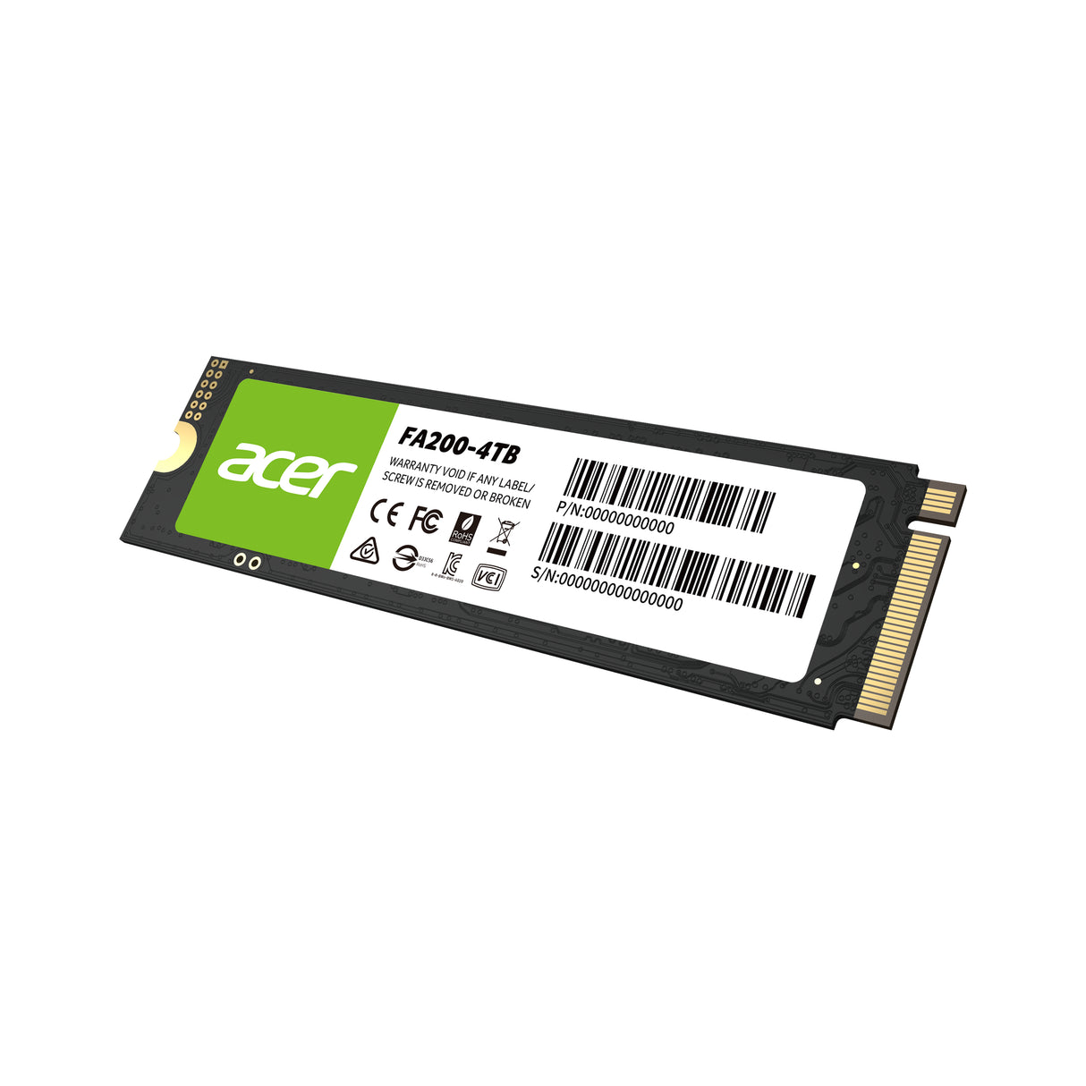 Acer FA200 unidades internas de estado sólido 2.0 4 GB M.2 PCI Express 4.0