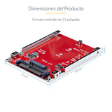 StarTech.com Adaptador M.2 a U.3 para SSDs M.2 NVMe - Conversor Adaptador de Host de Unidad M.2 PCIe a U.3 de 2,5 (SFF-T
