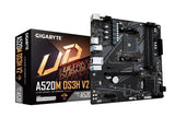 GIGABYTE Placa base A520M DS3H V2 - Soporta CPUs AMD Ryzen serie 5000 AM4, hasta 4733 MHz DDR4 (OC),