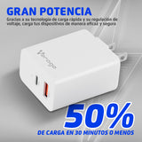 Vorago AU-350-WH cargador de dispositivo móvil Universal Blanco Corriente alterna Carga rápida Interior