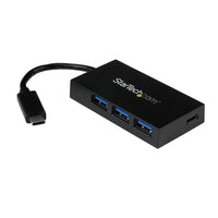 StarTech.com Concentrador USB 3.0 (5Gbps) de 4 Puertos - USB-C a 1x USB-C y 3x USB-A Hubs de interfaz 4 USB 3.2 Gen 1 (3