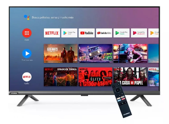 Hyundai HYLED3254GIM Televisor 81.3 cm (32") HD Smart TV Wifi Gris 190 cd / m², 1366 x 768 Pixeles