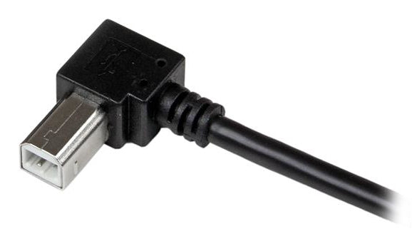 StarTech.com Cable Adaptador USB de 1m para Impresora Acodado - 1x USB A Macho - 1x USB B Macho en Ángulo Derecho