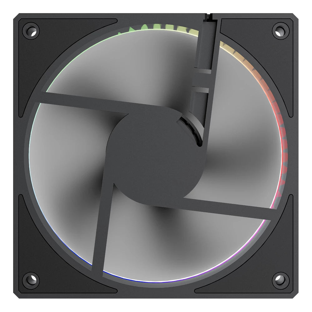 Balam Rush BR-942225 sistema de refrigeración de computadora Gabinete de la computadora Ventilador 12 cm Negro