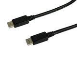 Manhattan Cable DisplayPort 1.2, 4K@60 Hz, 2 m, macho a macho, con pestañas de bloqueo, totalmente apantallado, negro, garantía de por vida, equivalente a DISPL2M Cable Derecho Derecho Níquel 1.2
