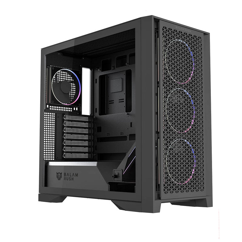Balam Rush BR-941457 gabinete de computadora Midi Tower Negro, ATX, ITX, Micro ATX