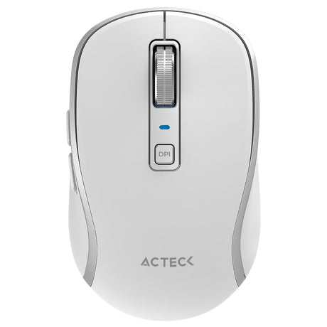 Acteck Optimize Trip Pro MI580 ratón Universal Diestro RF inalámbrico + bluetooth Óptico 1600 DPI, Blanco