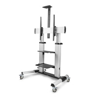 StarTech.com Carrito Soporte Móvil con Ruedas para TV de Pantalla Plana de 60 a 100 Pulgadas o 100kg - Soporte Rodante A