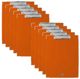 Techmakro KITTB10NJ portapapeles Carta Cloruro de polivinilo (PVC), Caja de cartón Naranja, 240 mm, 330 mm