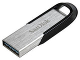 SanDisk ULTRA FLAIR unidad flash USB 128 GB USB tipo A 3.2 Gen 1 (3.1 Gen 1) Negro, Plata, 150 MB/s, Sin tapa