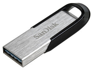 SanDisk ULTRA FLAIR unidad flash USB 128 GB USB tipo A 3.2 Gen 1 (3.1 Gen 1) Negro, Plata, 150 MB/s, Sin tapa