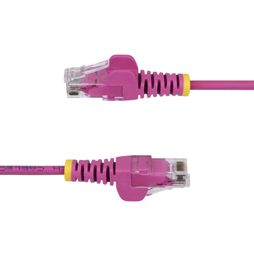 StarTech.com Cable de Red Ethernet CAT6 Delgado sin Enganches Rosa de 15m - Cable RJ45 Snagless Slim 28AWG - Alambre de 