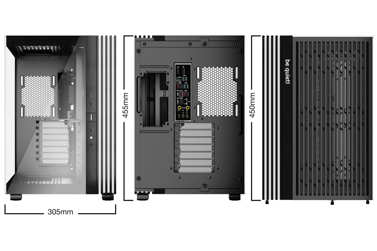 be quiet! LIGHT BASE 600 DX Black carcasas ordenador Midi Tower PC Negro ATX, micro ATX, Mini-ATX