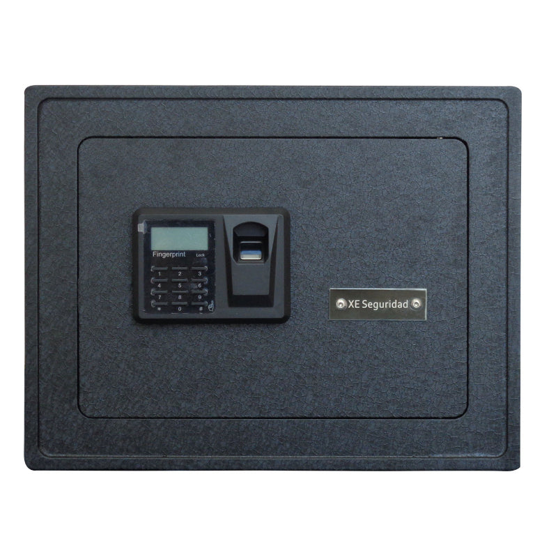 XE Seguridad CFBM-30 caja fuerte Caja fuerte portátil Negro, Lector de huellas dactilares, Llave, Cerradura con combinac