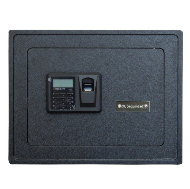 XE Seguridad CFBM-30 caja fuerte Caja fuerte portátil Negro, Lector de huellas dactilares, Llave, Cerradura con combinac